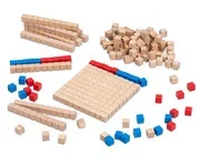 E_761729_a.webp Leerlingset houten reken blokjes één-, tien- en honderdtal - Afbeelding 1