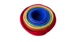 Regenboogkleurige viltschalen - Afbeelding 2