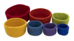 Regenboogkleurige viltschalen - Afbeelding 3