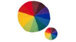 Ronde handgemaakte regenboogmat van vilt - Afbeelding 4