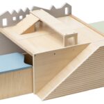 Vloerspeeltafel met zitbanken