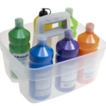 Mand met handvat, transparant