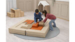 Kussenset puzzel beige/oranje - Afbeelding 15