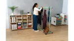 Verrijdbare & Hoogte verstelbare Garderobe - Pale Green - Afbeelding 10