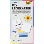 Legkaarten blanco met 136 stickers, 60 stuks