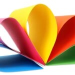 100 vellen gekleurd papier in 10 kleuren