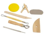Klei gereedschapsset, 8-delig met doos - Afbeelding 2