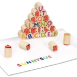 Houten alfabetstempels