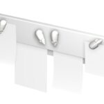Info-rail, magnetische wandlijst, 200 cm
