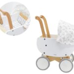 Houten poppenwagen