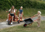 Aanhanger met sta-oppverlak
