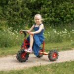 Driewieler met tractorbanden middelgroot | 4-10jaar