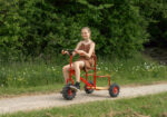 Grote bakfiets met ballonwielen | 7+ jaar