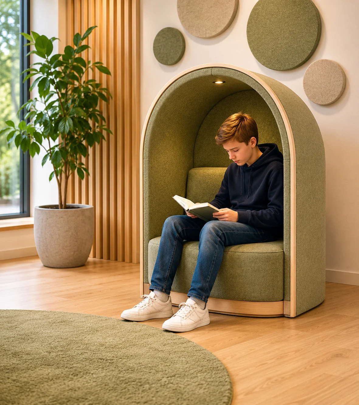 SC-Image-NIDO-2026-2.webp NEST - Akustic Privacy Chair - Afbeelding 1