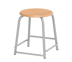 Tabouret-4-voetond.png Hocker/ Tabouret met 4 voetondersteuningen - Afbeelding 1