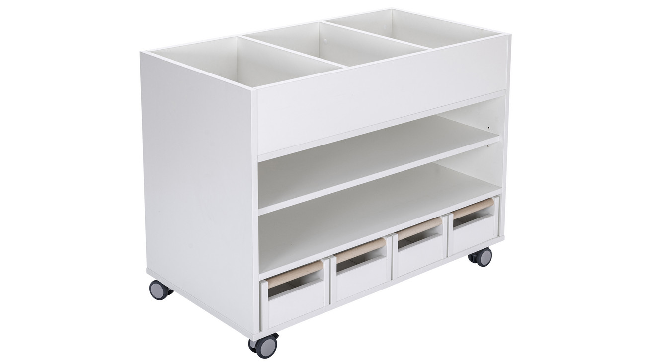 Universalwagen-fuer-Bastelmaterial-Buecher-771863_a-ZD.jpg Universele opbergkast incl. 4 lades - Afbeelding 1