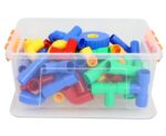 Set constructiebuizen met wielen (64 stuks)