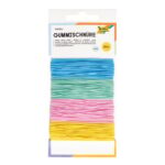 Gummikoordenset met 4 stuks, pastel