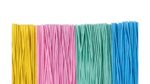 Gummikoordenset met 4 stuks, pastel - Afbeelding 2