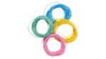 Gummikoordenset met 4 stuks, pastel - Afbeelding 3
