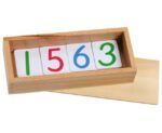 Getalkaarten (1 - 9999 - in houten opbergdoos)