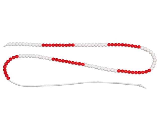 rekenketting-100.jpg Leerling Rekenketting 100 - Rood-Wit - Afbeelding 1