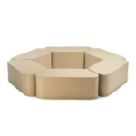 HEXAGON banken Set 6/St. met afgeronde hoeken - Afbeelding 2
