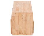 Houten tafel, stoelen en bank set - Afbeelding 4