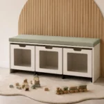 Kubus Bank met 3 Verrijdbare Boxen